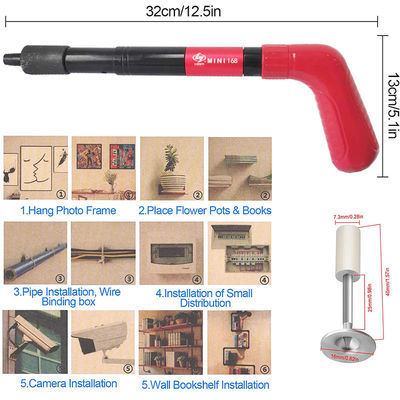 330mm 13&quot; lunghezza Silent Strumento di fissaggio del soffitto con mini pugno e pistola da chiodo in cemento