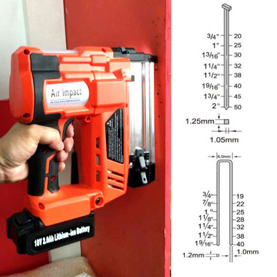 Grado industriale 18V 18 Ga batteria a Li senza fili chiodo di legno forte e potente