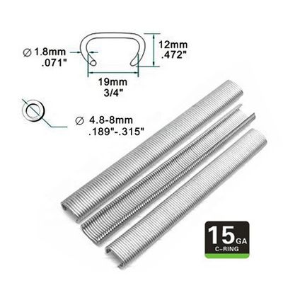 1.74kg Pneumatic SC7C 15GA 3/4'' C-Ring Plier per OEM e supporto personalizzato
