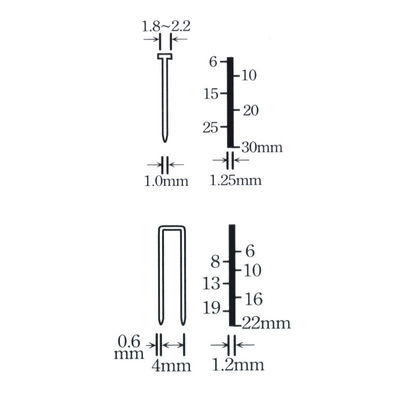 2000W attrezzi elettrici elettrici a graffetti 10-30mm 1.6kg 2 in 1 framing tacker