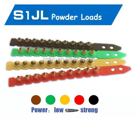 340 mm lunghezza strumento di tiro a chiodi industriali con cartuccia S1JL e 8 mm di diametro manica del pistone
