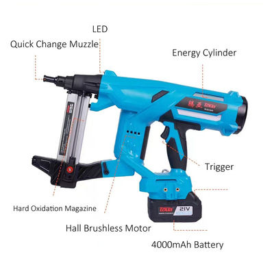 450*170*120mm Lithium Battery Gun Nailer per chiodi in acciaio per calcestruzzo senza celle a combustibile