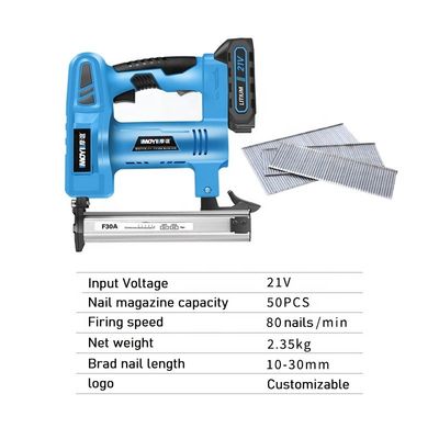 Comodo caricabatterie 21V Brad Nailer per la lavorazione del legno e tappezzeria