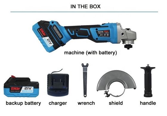 Grinder portatile mini angolare da 21 V con motore senza spazzole e batteria a velocità variabile