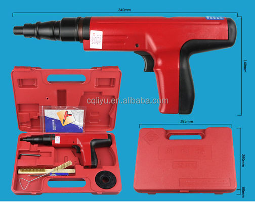 NS301 Semi-Auto Powder Azionato Nail Gun Kit Construzione in acciaio per unghie da 3 1/2 pollici