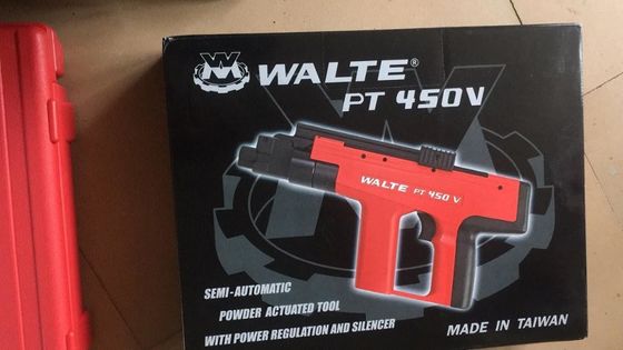 PT-450V Pistola da chiodo a polvere con lunghezza di 355 mm e lunghezza massima di chiodo 3 1/2 pollici