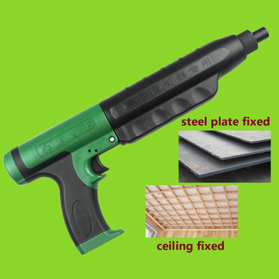 Nail gun di cemento azionato a polvere nera verde per progetti di costruzione e fai da te