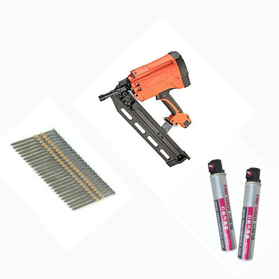 2 in Min Lunghezza del chiodo GFN2190A Li-ion Cordless Framing Timber Nailer 1500 Chiodi Fuel Cell Rod
