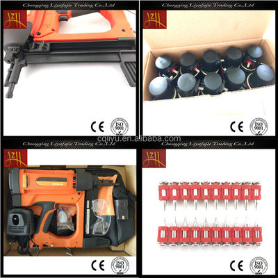 Compatto e potente GSR40 Gas Acted Concrete Nail Gun w/Case Li-lon 7.2V 2000mAh