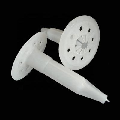 Chiodi isolanti in plastica bianca per le pareti esterne
