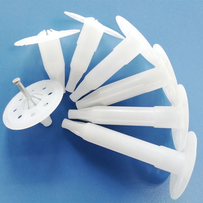 30-100 mm di lunghezza Plastico Isolazione di carta di schiuma Chiodi isolanti con testa piatta