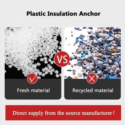 8 mm di diametro della canna di plastica di nylon per la parete di chiusura dell'ancora per muro a secco