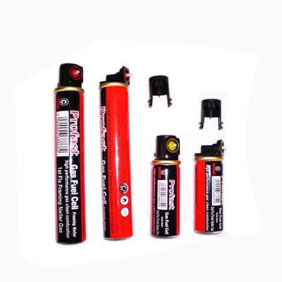 Capacità nominale 40 g/80 ml Cella a gas per la costruzione di un'imbracatrice Lunghezza/Diametro 31,5/165 mm