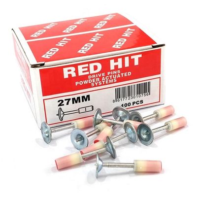 Manica liscia 27mm Mini chiodi 100pcs per il muro di cemento veloce fissaggio del cavo di canalizzazione fissaggio