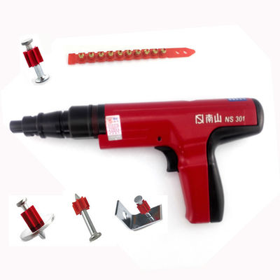 Pistola a chiodi di calcestruzzo manuale rossa per cariche di polvere S1.27Cal 6.8*11mm