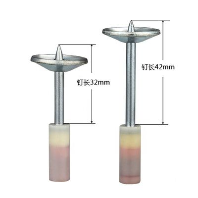 100PCS 27mm Ferro rotondo chiodi in acciaio per Mini Nail Gun 7.3mm Fixed Peg Ceiling Artifact