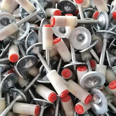 200PCS Pack 8mm Head Round Nails per piastre d'acciaio e fissaggi per soffitti di pareti in cemento