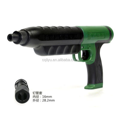 Dispositivo di tiro a scatto automatico in metallo Dispositivo di fissaggio a chiodi in verde e nero