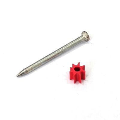 Rivestimenti in PVC rosso Punte in acciaio per finestre in lega di alluminio Lunghezza 16-76 mm