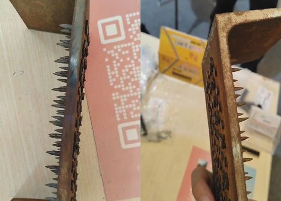 Chiodi a strisce di 16 mm di finitura nera, per una forte penetrazione