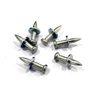 Fendino liscio 3,5 mm Elettro Galvanizzato Martello Drive Pin per 20 mm di fissaggio del calcestruzzo
