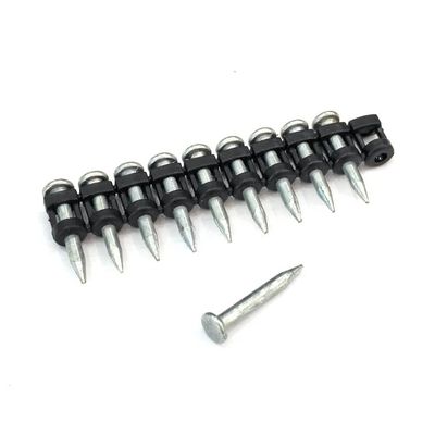 6.3mm diametro della testa colorata striscia di plastica collata chiodi da tiro per calcestruzzo duro
