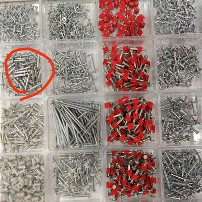 Lavatrice di metallo 9.5 mm 3/4 'Nigli di tronco 19 mm per TT Market Diametro della testa 3.7 mm