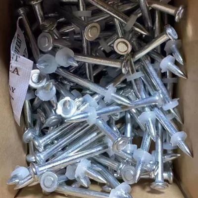 Piastra d'acciaio tipo DN Chiodo di calcestruzzo con pin di fissaggio a polvere di plastica