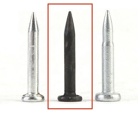 3.0mm Diametro della canna Nastro nero chiodi di cemento a gas per la costruzione 16-38mm Lunghezza