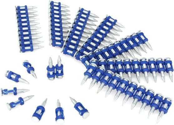 Chiodi a striscia in plastica a testa piatta standard GB per chiodi in acciaio a striscia di calcestruzzo a gas di calcestruzzo