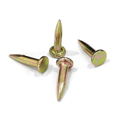 Chiodi di calcestruzzo lisci da 3 x 16 mm in giallo galvanizzati per materiali da costruzione