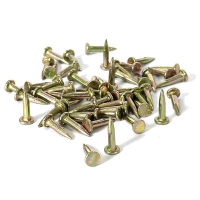 Chiodi di calcestruzzo lisci da 3 x 16 mm in giallo galvanizzati per materiali da costruzione