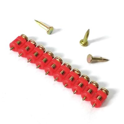 Chiodi di calcestruzzo lisci da 3 x 16 mm in giallo galvanizzati per materiali da costruzione