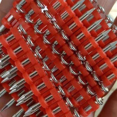 6.3 mm Gasole a testa piatta Chiodi di cemento Fasciatori a strisce di plastica per materiali da costruzione