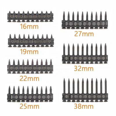 3.0mm diametro del bastone Super penetrante Nero Concreto Pin Chiodi per calcestruzzo duro