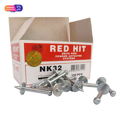 ISO Standard Steel Red Hit NK32 Drive Pin con chiodi da tiro per lavatrice metallica