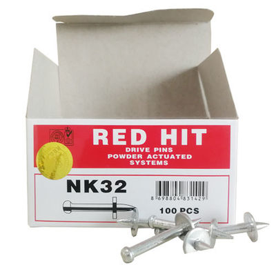 ISO Standard Steel Red Hit NK32 Drive Pin con chiodi da tiro per lavatrice metallica