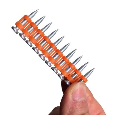 Chiodi in acciaio per calcestruzzo duro e metallo elettrico galvanizzato
