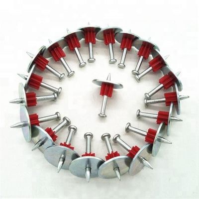 Chiodo liscio con canna elettro galvanizzata tipo PDW chiodo di cemento con lavastoviglie in metallo da 25 mm