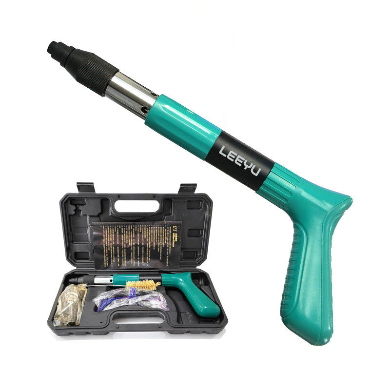Green Mini Steel Nail Gun 4 marce Potenza regolabile per il soffitto Per lunghezza massima del chiodo 2in