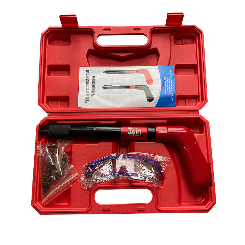 Pistola da sparo a piastre metalliche fissa con mini pistole a chiodi senza fili con design piccolo e portatile