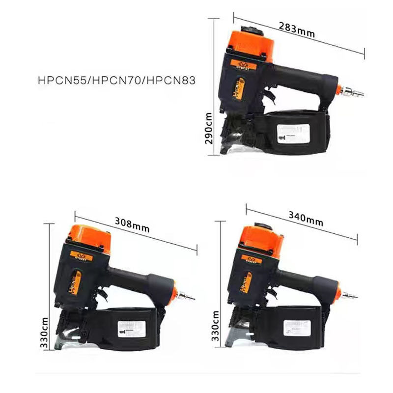 75-110 PSI Pneumatica CN70 Nail Gun per pallet Wood Max Air Coil Nailer e fonte di alimentazione