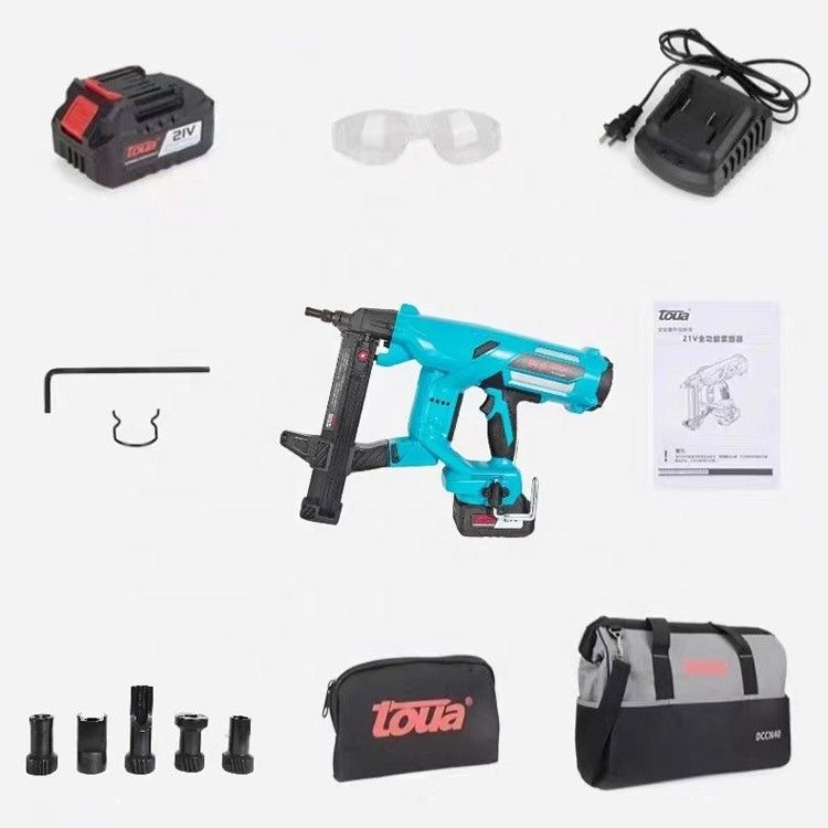 DCCN40A Concreto senza fili per la costruzione di mura in acciaio pistola da chiodo Ni-MH 21V 4000mAh batteria 100J