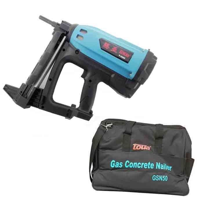 GSN50 Gas Nailer Battery Nail Gun Forte capacità per pesanti e cemento.