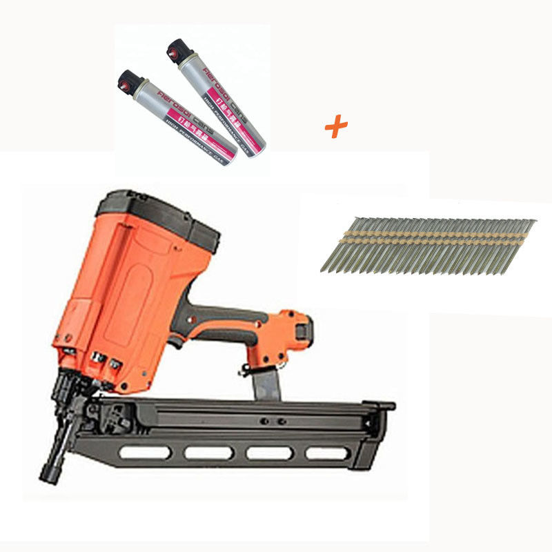 Lunghezza massima del chiodo 3 1/2 in Top Russia Gas Framing Battery Nail Gun con 165 celle a combustibile