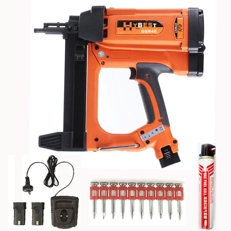 Pneumatica leggera Air Nail Gun Nailer per muro di cemento 1100 Chiodi Fabbrica di carburante