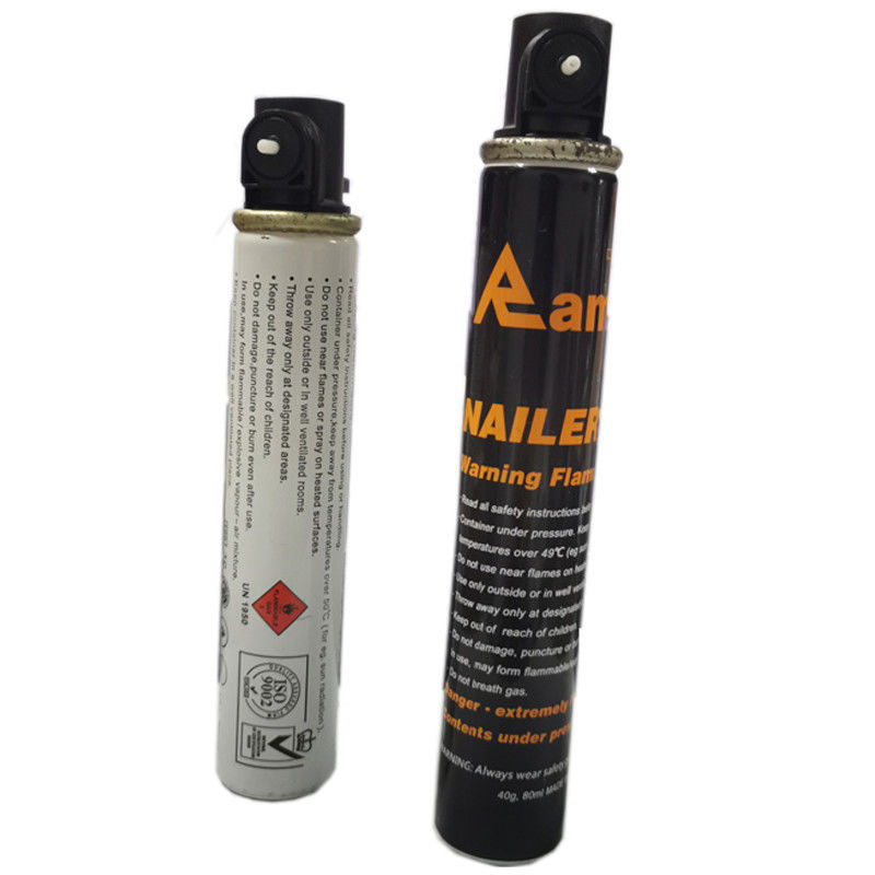 1000 colpi Qty propano Nailer Gas Fuel Cell con 38g/75ml Capacità e Disegno personalizzato