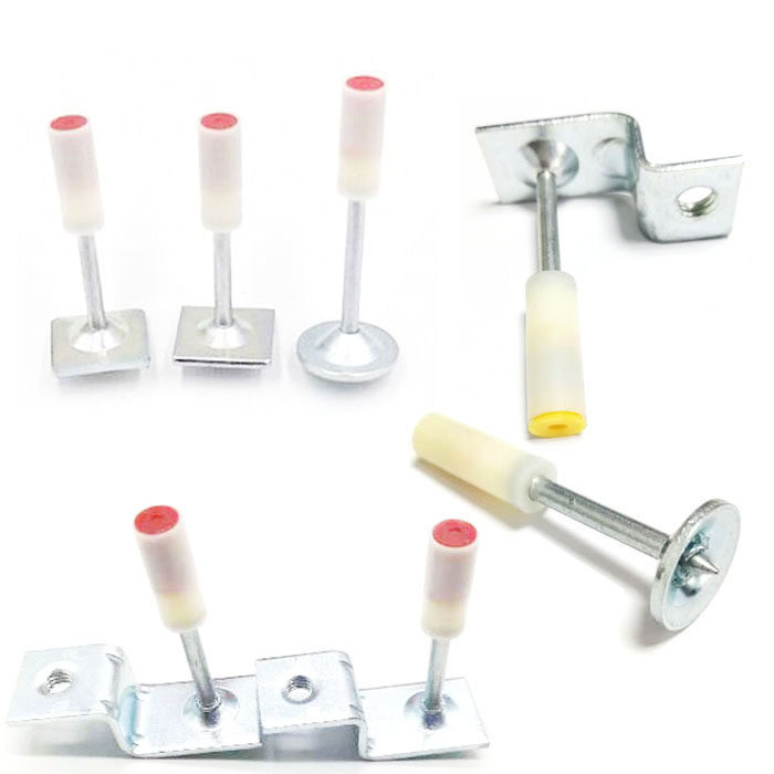 Pin di azionamento di calcestruzzo galvanizzato lucente per il soffitto Strumenti di tiro a carico di potenza 32 mm 42 mm