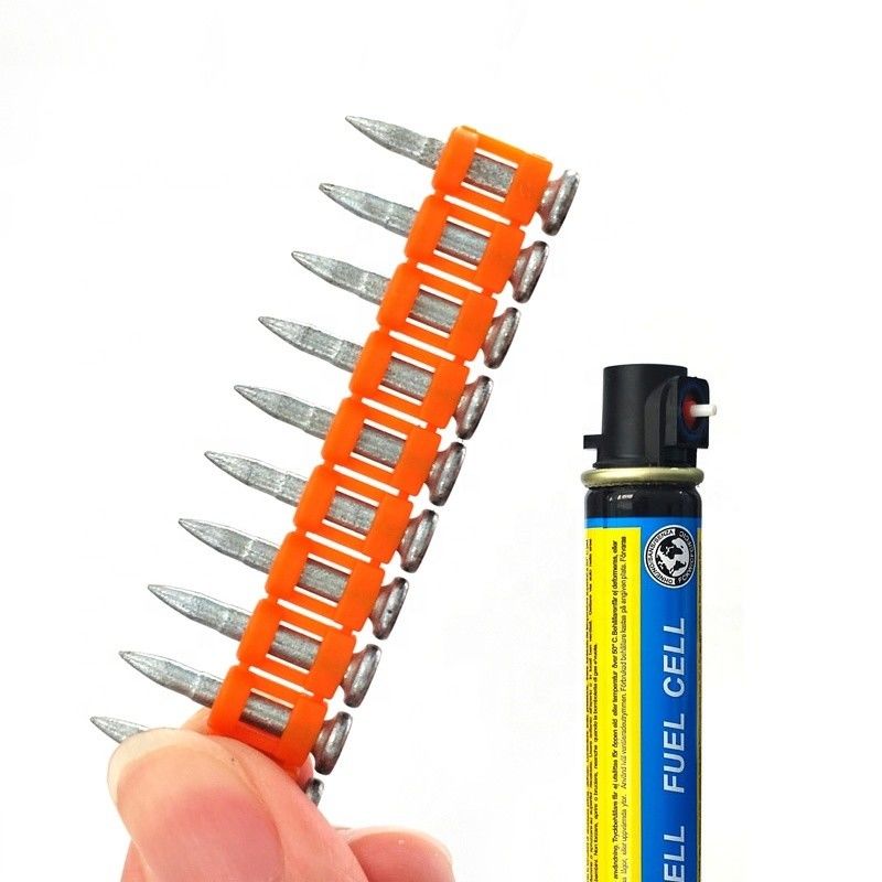 32mm Collated Gas Drive Pins Strip Gas Nails La soluzione ideale per i chiodi in cemento