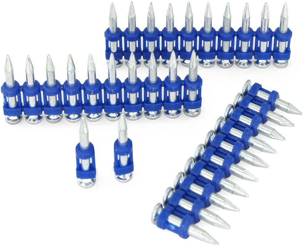 Chiodi a striscia in plastica a testa piatta standard GB per chiodi in acciaio a striscia di calcestruzzo a gas di calcestruzzo